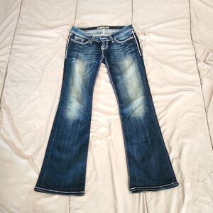 BKE low rise flare jeans.